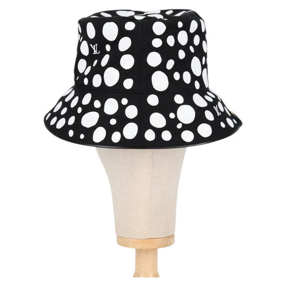 LOUIS VUITTON LVxYK Reversible Chapeau Infinity Hat Black M7072S Auth 138968AM