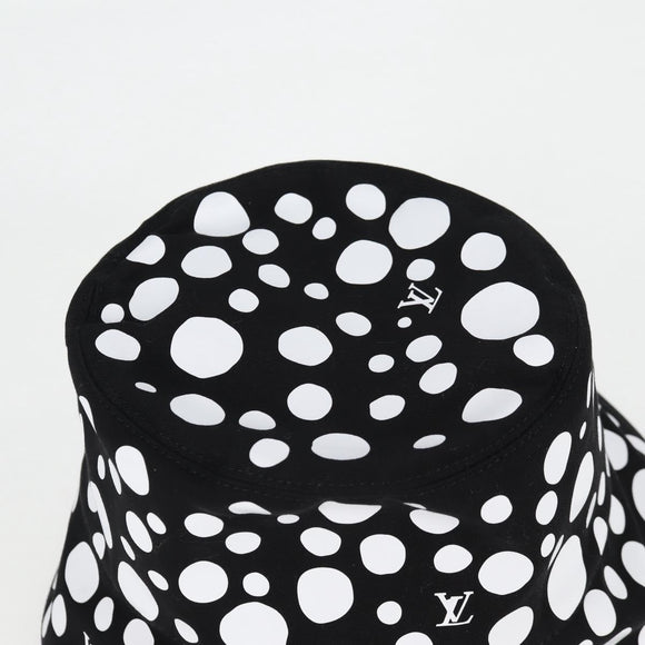 LOUIS VUITTON LVxYK Reversible Chapeau Infinity Hat Black M7072S Auth 138968SAM