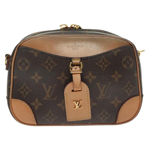 LOUIS VUITTON Monogram Deauville MINI Shoulder Bag M45528 LV Auth 138969