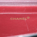 CHANEL Matelasse Double Turn Lock Coco Chain Bag Lamb Skin CC Auth 138976SA-22