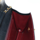 CHANEL Matelasse Double Turn Lock Coco Chain Bag Lamb Skin CC Auth 138976SA-23