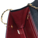 CHANEL Matelasse Double Turn Lock Coco Chain Bag Lamb Skin CC Auth 138976SA-24