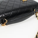 CHANEL Matelasse Double Turn Lock Coco Chain Bag Lamb Skin CC Auth 138976SA-7