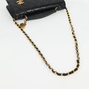 CHANEL Matelasse Double Turn Lock Coco Chain Bag Lamb Skin CC Auth 138976SA-8