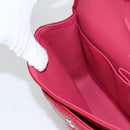 CHANEL Matelasse Chain Shoulder Bag Caviar Skin Red Silver CC Auth 138977M-27