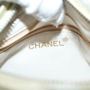 CHANEL Matelasse Chain Shoulder Bag Lamb Skin Champagne Gold CC Auth 138978-18