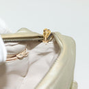 CHANEL Matelasse Chain Shoulder Bag Lamb Skin Champagne Gold CC Auth 138978-19