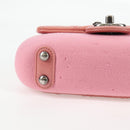 CHANEL Matelasse Chain Shoulder Bag Leather Pink CC Auth 138985A-7