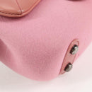 CHANEL Matelasse Chain Shoulder Bag Leather Pink CC Auth 138985A-16