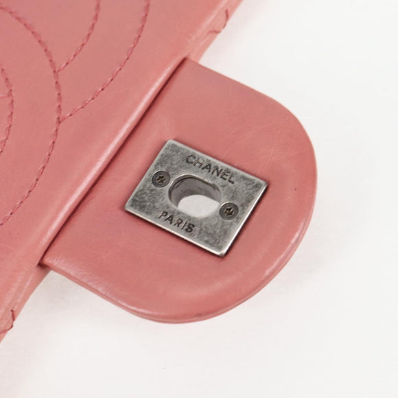 CHANEL Matelasse Chain Shoulder Bag Leather Pink CC Auth 138985A