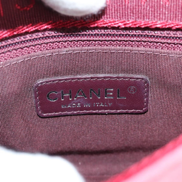 CHANEL Matelasse Chain Shoulder Bag Leather Pink CC Auth 138985A