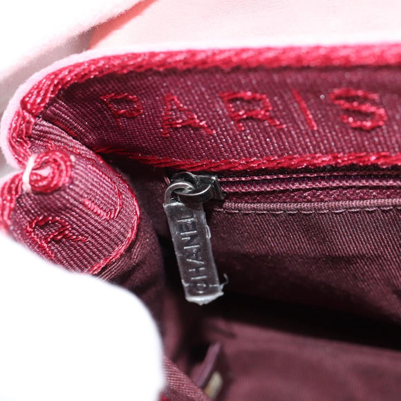 CHANEL Matelasse Chain Shoulder Bag Leather Pink CC Auth 138985A