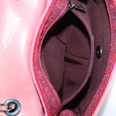 CHANEL Matelasse Chain Shoulder Bag Leather Pink CC Auth 138985A-27