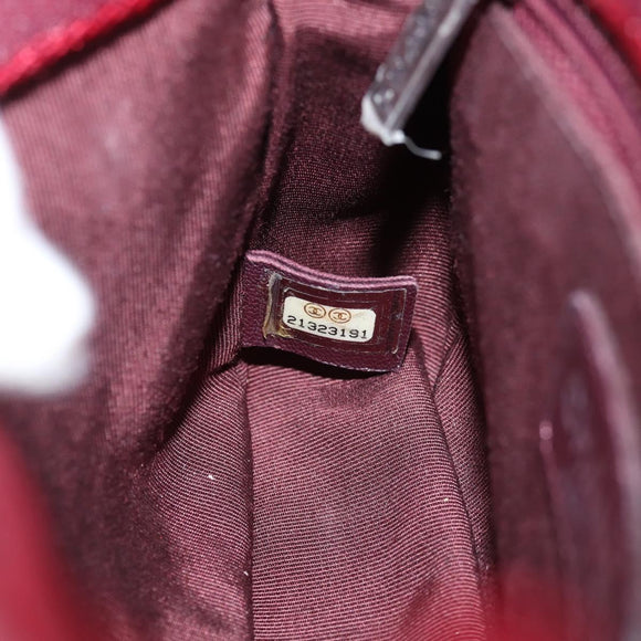 CHANEL Matelasse Chain Shoulder Bag Leather Pink CC Auth 138985A