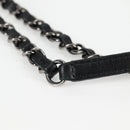 CHANEL Matelasse Camellia Chain Bag Tweed Multicolor Silver CC Auth 138988A-8