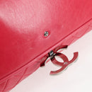 CHANEL Matelasse Chain Shoulder Bag Lamb Skin Pink Silver CC Auth 138989A-16