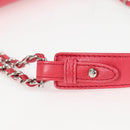 CHANEL Matelasse Chain Shoulder Bag Lamb Skin Pink Silver CC Auth 138989A-8