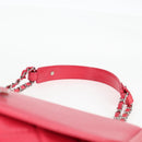 CHANEL Matelasse Chain Shoulder Bag Lamb Skin Pink Silver CC Auth 138989A-9