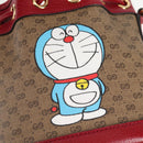 GUCCI Micro GG Supreme Doraemon Collaboration Bag PVC Beige 647801 Auth 138992SAM-10