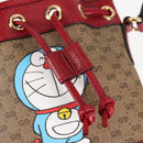 GUCCI Micro GG Supreme Doraemon Collaboration Bag PVC Beige 647801 Auth 138992SAM-18