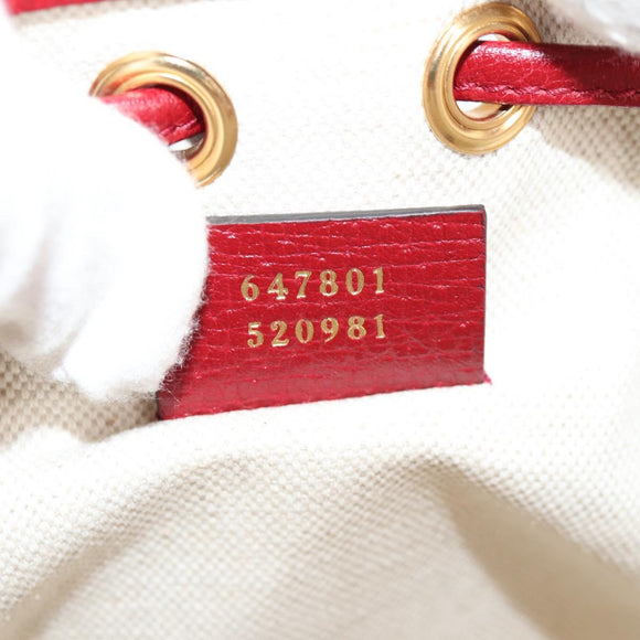 GUCCI Micro GG Supreme Doraemon Collaboration Bag PVC Beige 647801 Auth 138992A