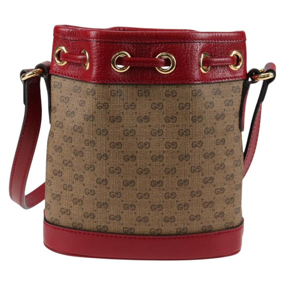 GUCCI Micro GG Supreme Doraemon Collaboration Bag PVC Beige 647801 Auth 138992A