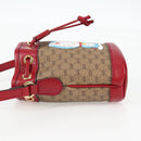 GUCCI Micro GG Supreme Doraemon Collaboration Bag PVC Beige 647801 Auth 138992SAM-3