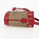 GUCCI Micro GG Supreme Doraemon Collaboration Bag PVC Beige 647801 Auth 138992A-4