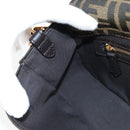 FENDI Zucca Canvas Mamma bucket Shoulder Bag Sequin 2way Brown Gold Auth 138993A-23