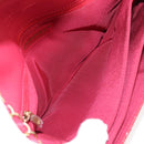 CHANEL Matelasse Chain Shoulder Bag Enamel Pink Gold CC Auth 138996A-20