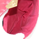 CHANEL Matelasse Chain Shoulder Bag Enamel Pink Gold CC Auth 138996A-24