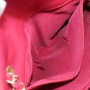 CHANEL Matelasse Chain Shoulder Bag Enamel Pink Gold CC Auth 138996A-26