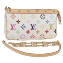 LOUIS VUITTON Monogram Multicolor LV × TM Pochette Pouch M13404 Auth 138997S-1