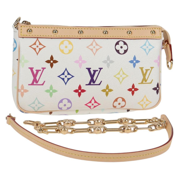 LOUIS VUITTON Monogram Multicolor LV × TM Pochette Pouch M13404 Auth 138997S