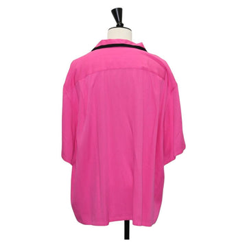 CELINE Short Sleeved T Shirt Rayon Pink Auth 138998 - 0