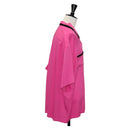 CELINE Short Sleeved T Shirt Rayon Pink Auth 138998-4