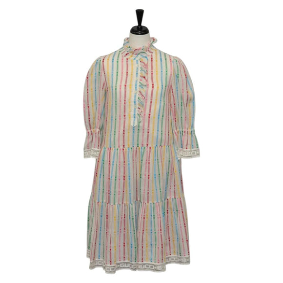 GUCCI Pne Piece Cotton Multicolor Auth 138999