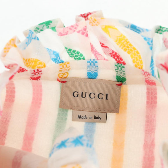 GUCCI Pne Piece Cotton Multicolor Auth 138999
