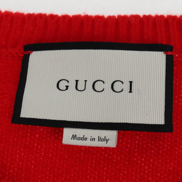 GUCCI Disney Collaboration Knitted Fabrics Tops Wool XL Red Auth 139000