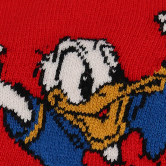 GUCCI Disney Collaboration Knitted Fabrics Tops Wool XL Red Auth 139000