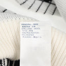 LOUIS VUITTON Knitted Fabrics Musical Note Pattern Wool XS White Auth 139001-10