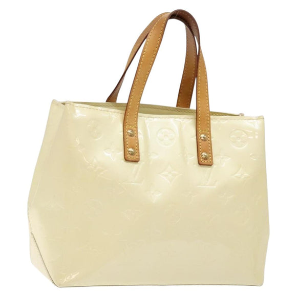LOUIS VUITTON Monogram Vernis Reade PM Hand Bag Perle M91336 LV Auth 139003