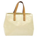 LOUIS VUITTON Monogram Vernis Reade PM Hand Bag Perle M91336 LV Auth 139003-13