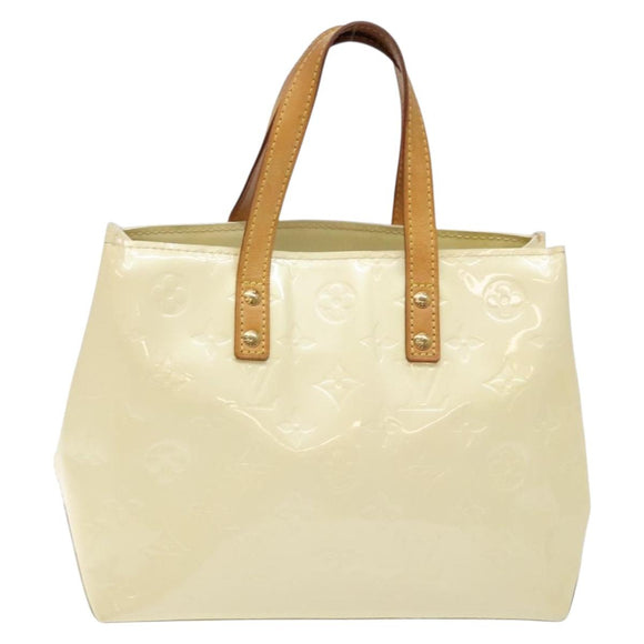 LOUIS VUITTON Monogram Vernis Reade PM Hand Bag Perle M91336 LV Auth 139003
