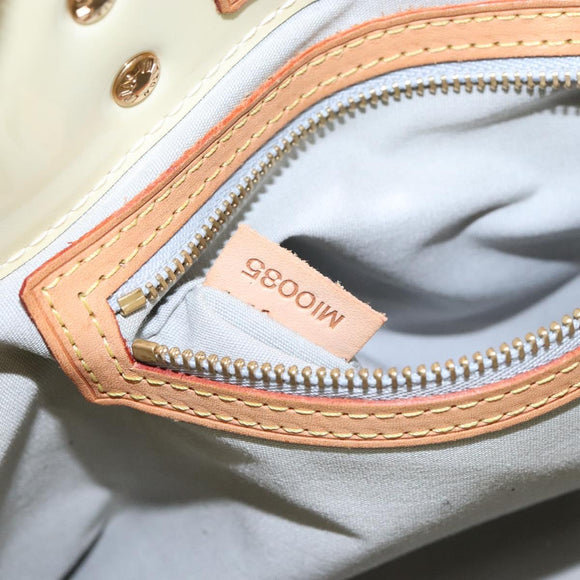 LOUIS VUITTON Monogram Vernis Reade PM Hand Bag Perle M91336 LV Auth 139003