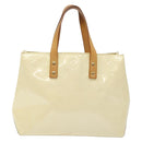 LOUIS VUITTON Monogram Vernis Reade PM Hand Bag Perle M91336 LV Auth 139003-2
