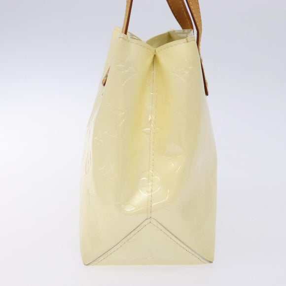 LOUIS VUITTON Monogram Vernis Reade PM Hand Bag Perle M91336 LV Auth 139003