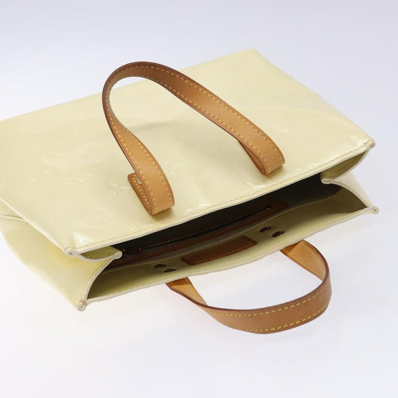 LOUIS VUITTON Monogram Vernis Reade PM Hand Bag Perle M91336 LV Auth 139003