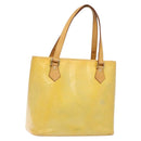 LOUIS VUITTON Monogram Vernis Houston Hand Bag Gris M91053 LV Auth 139004-1