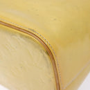 LOUIS VUITTON Monogram Vernis Houston Hand Bag Gris M91053 LV Auth 139004-9